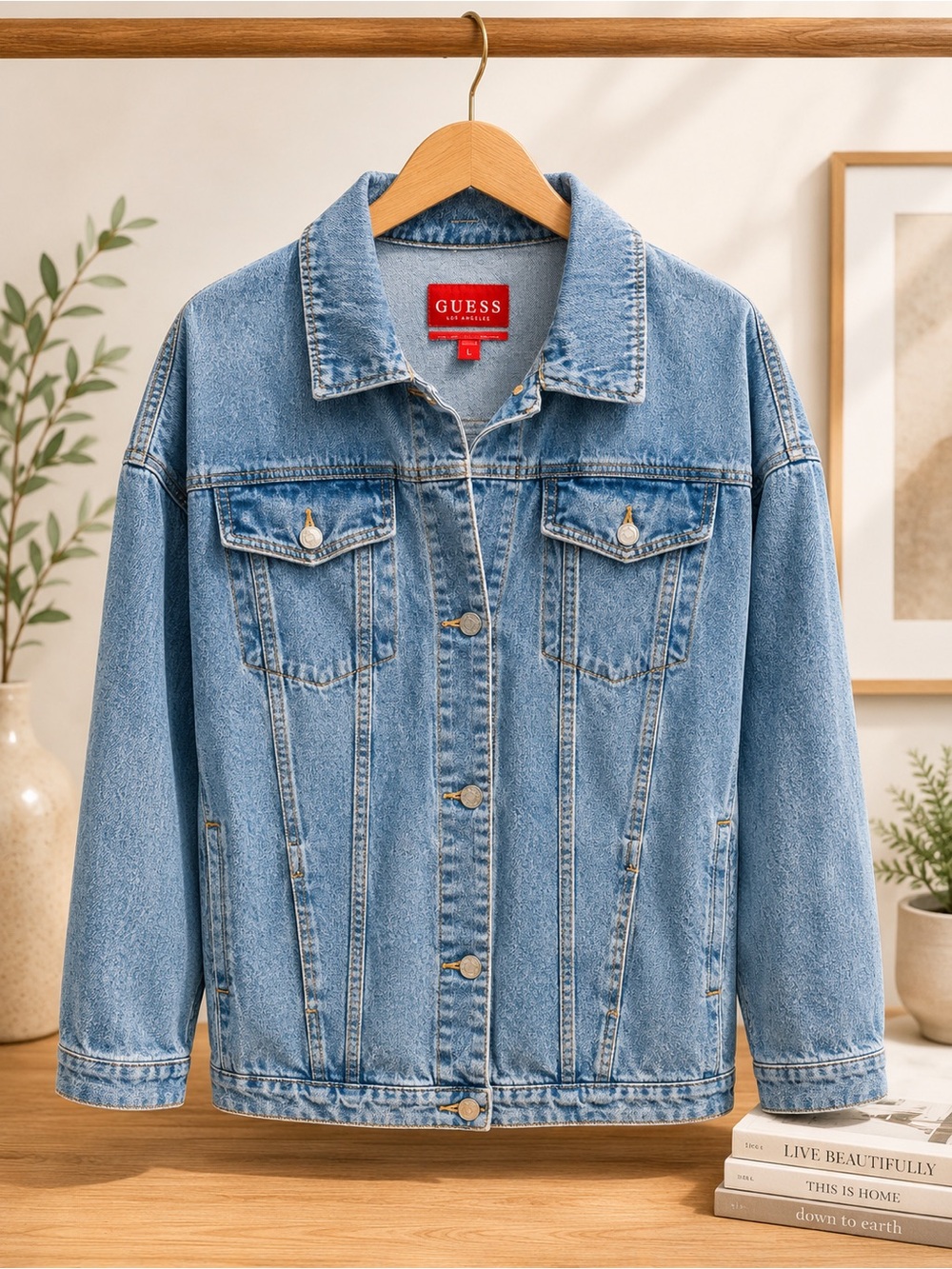GUESS Light Blue Denim Jean Jacket
